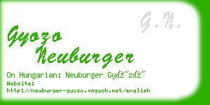 gyozo neuburger business card
